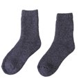 thumbnail image 2 of Flmtop Winter Women Solid Color Thicken Thermal Warm Middle Tube Soft Woolen Socks, 2 of 7