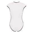 thumbnail image 4 of Naittoop Women One Piece Sleeveless Bathing Suit Belly Control Swimsuits High Neck Zip Front Color Block Rash Guard Swimwear, 4 of 5