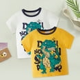 thumbnail image 4 of Vedolay Basic Tops For Boy Boy Shirt Dinosaur T-Shirt Toddler Summer Short Sleeve,White 9-10 Years, 4 of 5