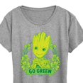 thumbnail image 3 of Marvel Guardians of the Galaxy - Groot Go Green St. Patrick's Day - Women's Short Sleeve Graphic T-Shirt, 3 of 5