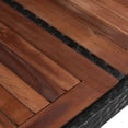 thumbnail image 2 of vidaXL Garden Table 240x90x74 cm Poly Rattan and Solid Acacia Wood, 2 of 3