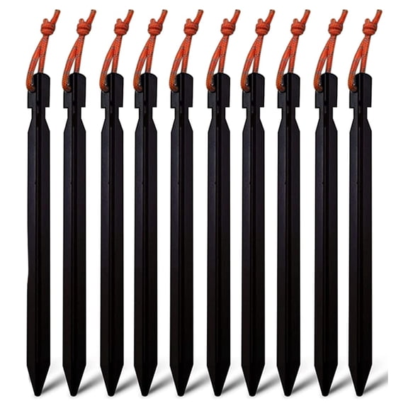 Tent Stakes Heavy Duty Metal Ground Pegs Camping Stake Tarp Anchors Tent Spikes Aluminum Outdoor