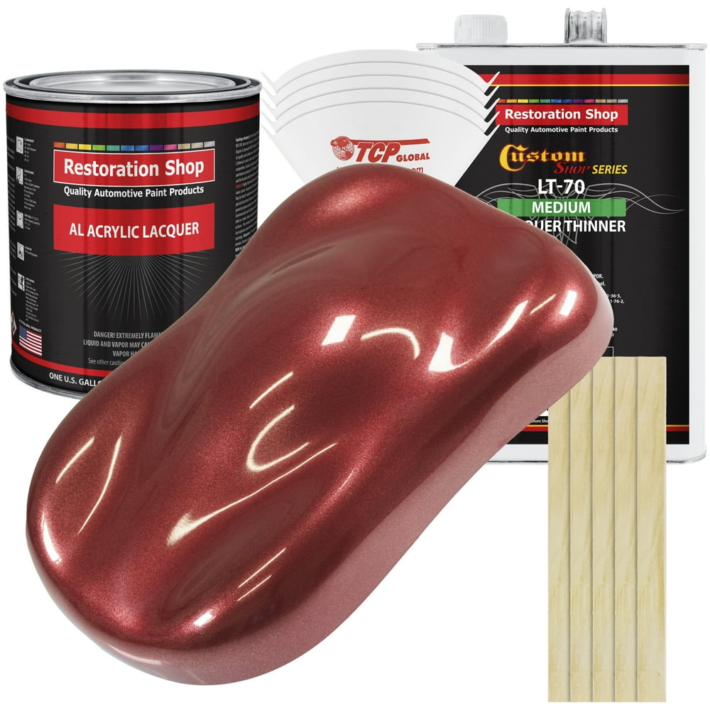 Restoration Shop Firemist Red Acrylic Lacquer Auto Paint Complete