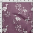 thumbnail image 4 of oneOone Cotton Cambric Purple Fabric Asian Japanese Floral Birds With Plants Dress Material Fabric Print Fabric By The Yard 42 Inch Wide, 4 of 4
