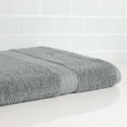 thumbnail image 2 of Mainstays Basic Bath Sheet,Soft 100% Cotton and Highly Absorbent Bath Sheet, Grey, 2 of 7