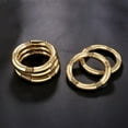 thumbnail image 5 of 2 Pack Gold Plated Stack Layered Curved Bamboo Tube Stretch Bracelets Fashion Accessories, 5 of 6