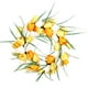 thumbnail image 1 of Toystoory - Colgador de puerta con corona, decoración de flores artificiales para boda, banquete, pared guirnaldas amarillo claro 30 centimetros Toystoory HA9035-05B, 1 of 6