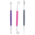 thumbnail image 1 of 3pcs Fondant Cake Decorating Tools, Fondant Stitching Wheel, Icing Modelling Tool, Cake Carving Tool, Fondant Cake Icing Quilting Tools Modelling Flower Patterns Pastry Carving Cutter, 1 of 8