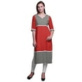 thumbnail image 1 of Bimba Straight Tunic Tops Women Printed Kurta Summer Wear Ladies Kurti, 1 of 4