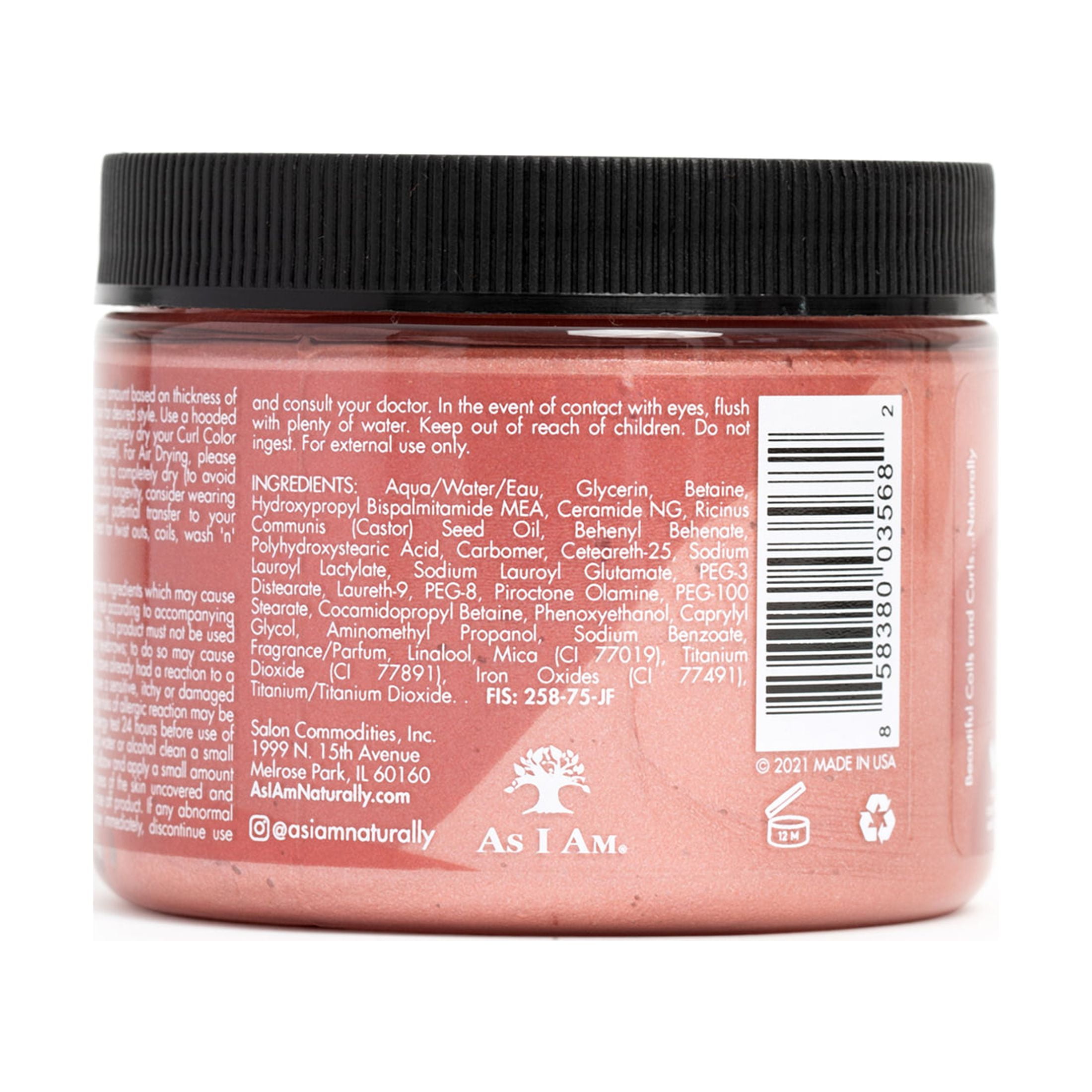 As I Am Curl Color™ Temporary Color Gel Damage-Free - Rose Gold 6 oz., Unisex