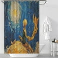 thumbnail image 2 of The Little Prince And Rose on Planet in Night Waterproof Polyester Quick-Drying Shower Curtain for Bathroom with 12 Hooks, 2 of 5