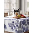 thumbnail image 6 of Purple Spring Floral Table Cloth, Waterproof Tablecloth for Rectangle Tables, Watercolor Elegant Pastoral Flowers Reusable Washable Fabric Table Cover for Restaurant Kitchen Dining Tables 60"x84", 6 of 9