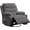 Gray, variant on EastVita Leather Recliner Chair Nursery, Oversized Manual Reclining Rocking Chair, 360 Swivel Glider with Cup Holder, Massage and Heat Recliner, Small Sofa Chairs for Adults, Living Room
