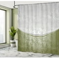 thumbnail image 4 of Ambesonne Vintage Shower Curtain, Victorian Motifs Baroque, 69"Wx84"L, Pale Olive, 4 of 4