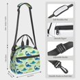 thumbnail image 2 of Easygdp Cute Dinosaur Blue Green Caja de Almuerzo para Mujeres y Hombres, Bolsa de Almuerzo Insulada, Bolsas Reutilizables Impermeables para Viajes, Trabajo y Picnics, 2 of 7