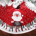 thumbnail image 2 of Round Christmas Tree Skirt, Christmas Tree Skirt, Christmas Tree Apron, Christmas Tree Rug with Snow, 2 of 3