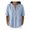 Light Blue, variant on Women Tops V Neck Button Closure Short Sleeve Pullover Tops Pure Color Loose Fit Versatile Casual Commuter Shirt