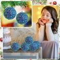 thumbnail image 5 of Uutvmp 4Pcs Glitter Christmas Ball Ornaments, 3.15" Shatterproof Plastic Christmas Tree Balls, Hanging Bulk Balls for Xmas Tree Party Wedding Home Holiday Decor, 5 of 6