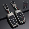 thumbnail image 3 of Car Key Fob Cover Case Protector Zinc Alloy Silicone Car Smart Key Fob Case Cover For Honda Civic Vezel Accord, 3 of 11