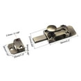 thumbnail image 2 of Uxcell Barrel Slide Door Bolt 3 inch Zinc Alloy Security Latch Lock Bronze Tone, 2 of 3