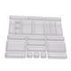 thumbnail image 5 of Organizador de cajones de 24 piezas, práctico y multifunción, separador estable de adornos para Blanco, 5 of 9