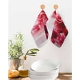 thumbnail image 2 of Red Rose Fantasy Kitchen Dish Towels for Drying Dishes Set of 2, Elegance Floral Romantic Reflection Waffle Weave Microfiber Terry Hand Tea Bathroom Towels Quick Dry & Absorbent Towel 12x12, 2 of 7