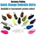 thumbnail image 3 of Harmony Fishing  Quick Change Umbrella Skirts for Fishing Jigs, Spinnerbaits, Buzzbaits, Lures, Baits 10 Pack Hot Pink, 3 of 6