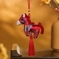 thumbnail image 2 of Viflosae Cute Keychain Keyring Year Beautiful Ponies Ornament ChineseStyle Car Accessory Tassel-Decorated Plushy Pendant Year Of The Horses Gift, 2 of 7