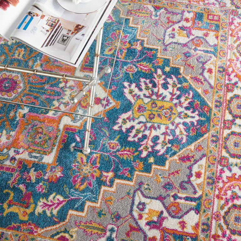 Afghan Rug, 2x7 rug, home gifts for her, bohemian rug, rug pad
