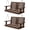Brown, variant on SERWALL HDPE 4-ft Outdoor Porch Swing, Patio Porch Swing with Cup Holders, 660LBS Weight Capacity for Patio, Garden, Blue