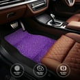 thumbnail image 4 of Uemuo Car Floor Mats - Glitter Purple Pattern Carpet Floor Mats for Cars, Auto Accessories Front & Rear Car Floor Foot Mat Sets of 4 Pieces, 4 of 6