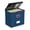 Dark Blue, variant on 2 Pack File Organizer Boxes with Lids, File Box with Mesh Pockets, Document Organizer Box for File Folders Letter Size, Zippers Filing Box for Home, Office, School (Green, Without Folders)