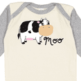thumbnail image 4 of Inktastic Moo says the cow Boys or Girls Long Sleeve Baby Bodysuit, 4 of 5