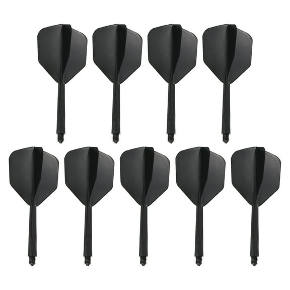 Uxcell Integrated Dart Shaft Flights, 9 Pack Durable Dart Flight Set, Transparent Black