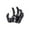 B(Black), variant on Decorr Halloween Decorations - 5" Creepy Hand Wall Decor, Spooky Black Resin Zombie Hand Sculpture, Realistic Horror Wall Mount for Gothic & Haunted House Decor