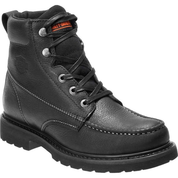 Men's Harley-Davidson Markston Motorcycle Boot Black Full Grain Leather 11.5 M