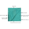 thumbnail image 5 of Hand Towels for Bathroom Highly Absorbent Soft Cotton Towel Aqua Blue Pack of 2, 28x16 Inches, 5 of 7