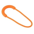 thumbnail image 4 of Uxcell Zipper Pulls Extension Handle Cord, 30 Pack Finger Use Plastic U-Shape Tab Tag Extender, Orange, 4 of 5