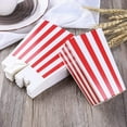 thumbnail image 4 of 60pcs Boîtes de Pop-Corn Rayées Rouges - Fêtes de Carnaval Mini Pop-Corn en Papier et des Récipients de Bonbons, des Fournitures de Fête pour les Soirées Cinéma, 4 of 5