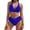 Blue A, variant on Women's Bikini Sets Two Piece Swimsuit High Waisted Bathing Suit V Neck Halter Adjustable Swim Top with Bottom Women's Swimwear