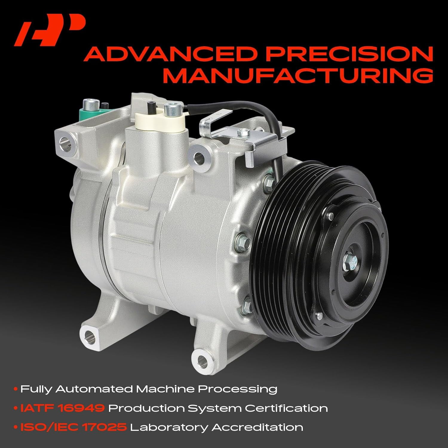 A-Premium Air Conditioner AC Compressor with Clutch Compatible with Chrysler 300 & Dodge Charger 2014-2021, Challenger 2015-2021 3.6L
