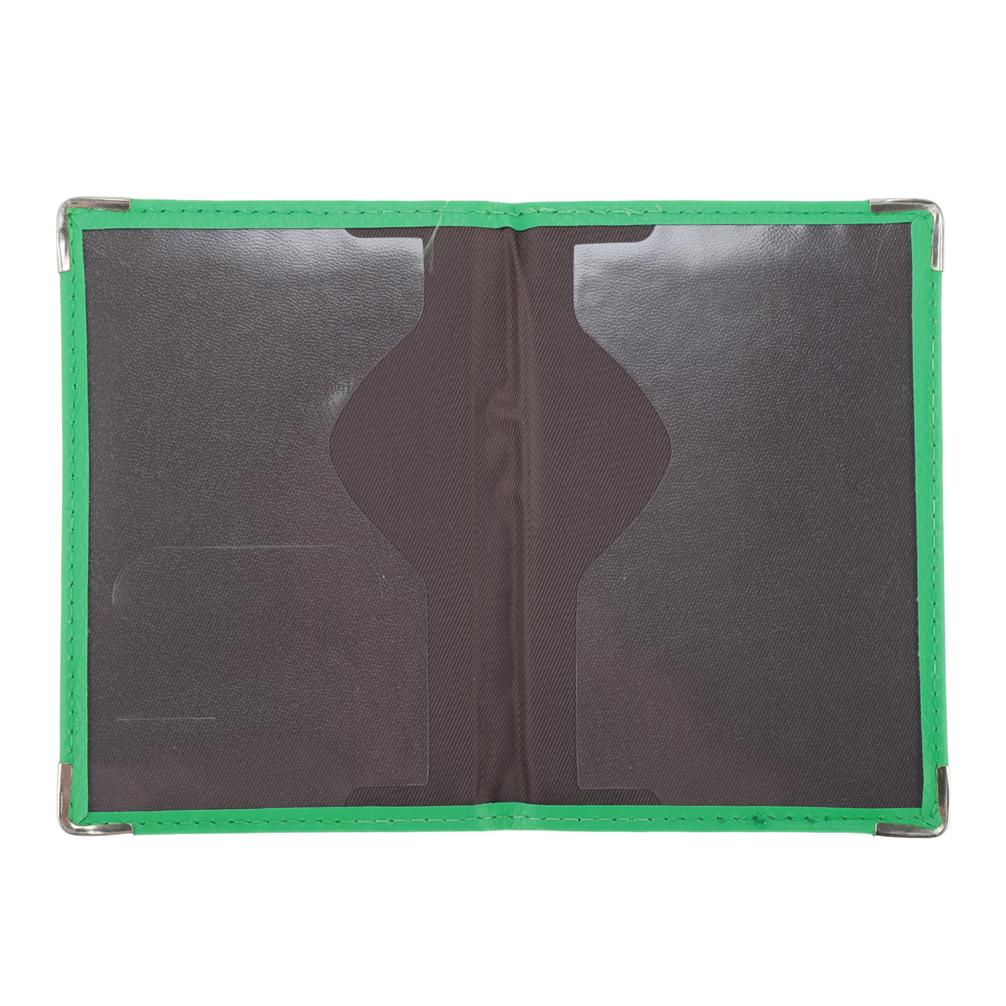 Unique Bargains Metallic Edge Passport Holder 1 Pc Light Green