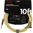 thumbnail image 1 of Fender Deluxe Series Instrument Cable 10 Feet Straight-Angle, Tweed, 1 of 5
