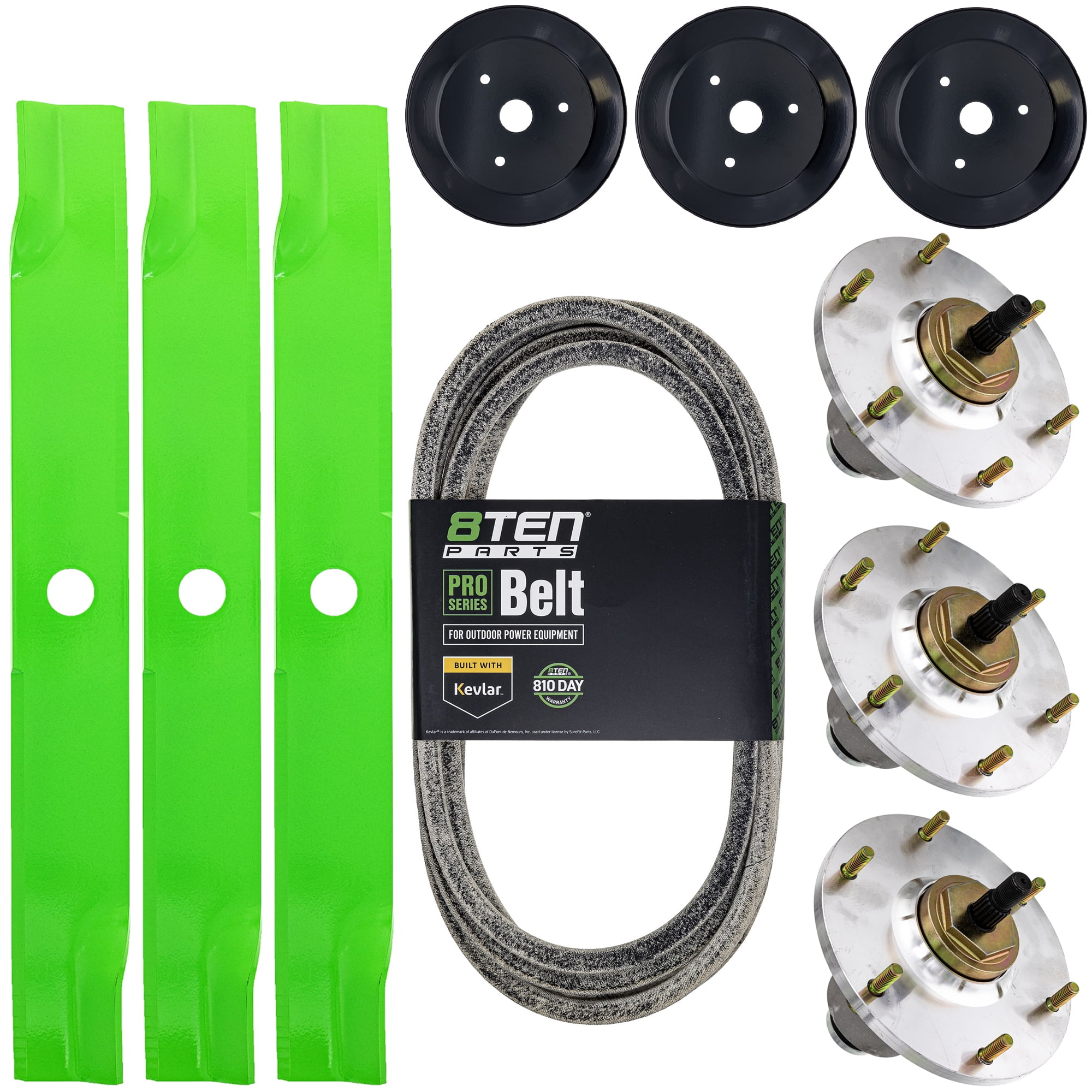 8TEN Blade Spindle Kit for Kubota Z724XKW-3 RCK54P-781Z 54-inch