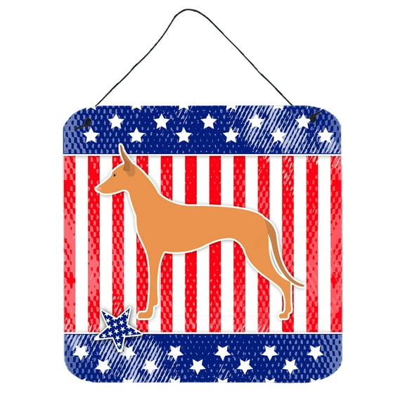 Carolines Treasures BB3288DS66 USA Patriotic Pharaoh Hound Wall or Door Hanging Prints