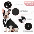 thumbnail image 5 of Dog Clothing Pet Suit Pet Wedding Dress Pet Black Wedding Jacket, 5 of 6