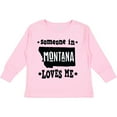 thumbnail image 3 of Inktastic Montana Someone Loves Me Boys or Girls Long Sleeve Toddler T-Shirt, 3 of 5