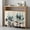 Beige, variant on Blue Green Floral Cabinet Curtain 32"Wx55"L,Dustproof Pantry Door Curtain with Self Adhesive Tape,Spring Summer Mallow Flowers Retro Tall Storage Cover Privacy Drape for Bathroom Kitchen Laundry Room