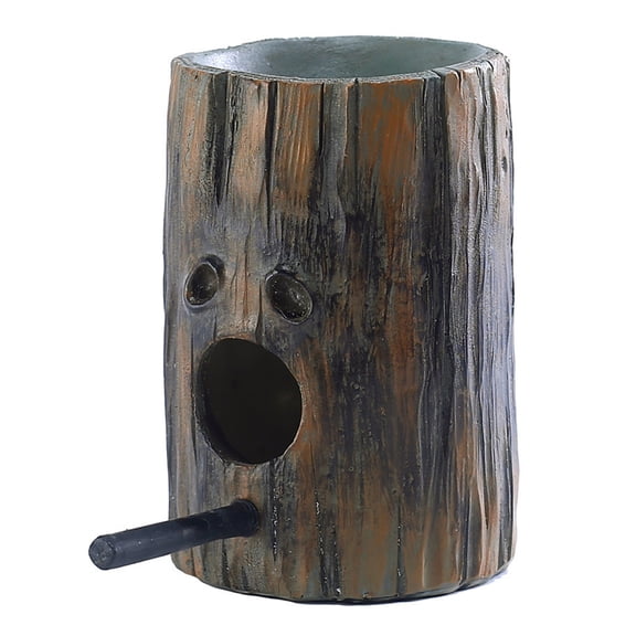 Simulation Wood Bird House Farmhouse Wild Bird Feeder for Outdoor Wall Hanging