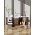 thumbnail image 6 of Acrylic Nightstand Colorful Bedside Table with Open Storage Shelf,Clear Side Table for Living Room (1, Dark Brown), 6 of 9